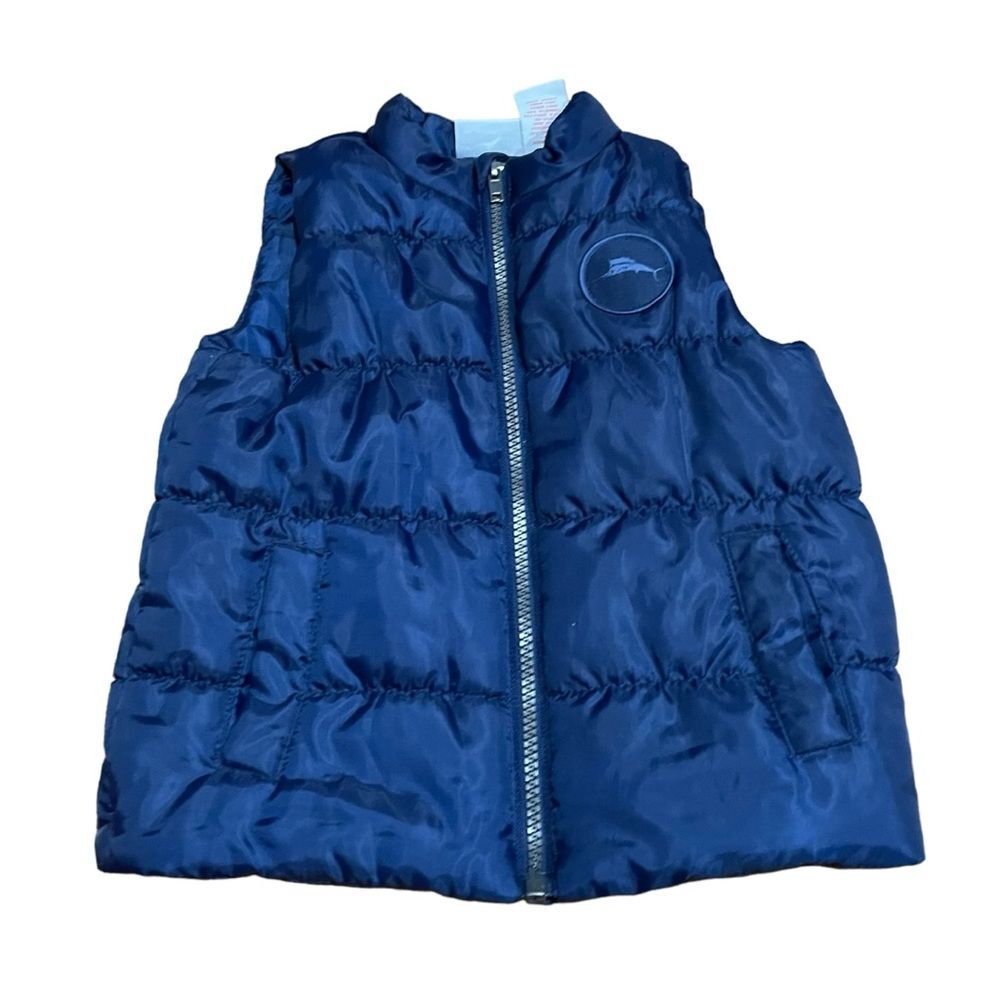 Tommy Bahama Navy Blue Puffer Vest